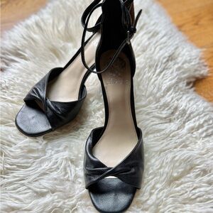 Vince Camuto Black Strappy Heels